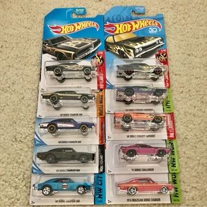 Hot Wheels Dodge Cars Lot of (10)